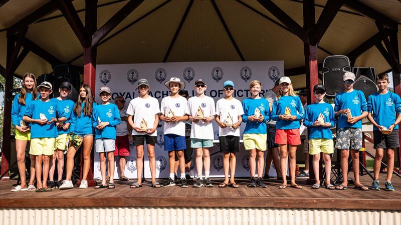 The winners of the Australian Optimist Teams Racing Championships were crowned at the opening ceremony - 2020 Musto Optimist Australian and Open Championship - photo © Drew Malcolm