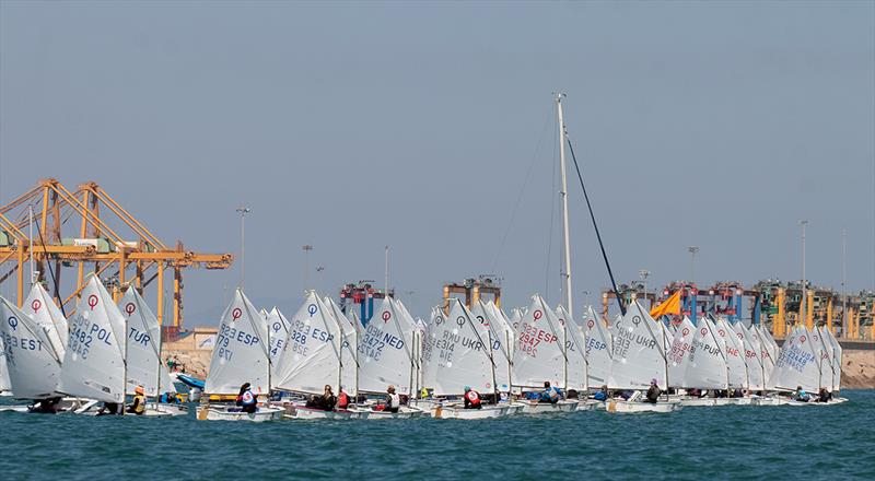 OptiOrange international Optimist class regatta, day 3 photo copyright Pep Portas / RCNV taken at Real Club Nautico Valencia and featuring the Optimist class