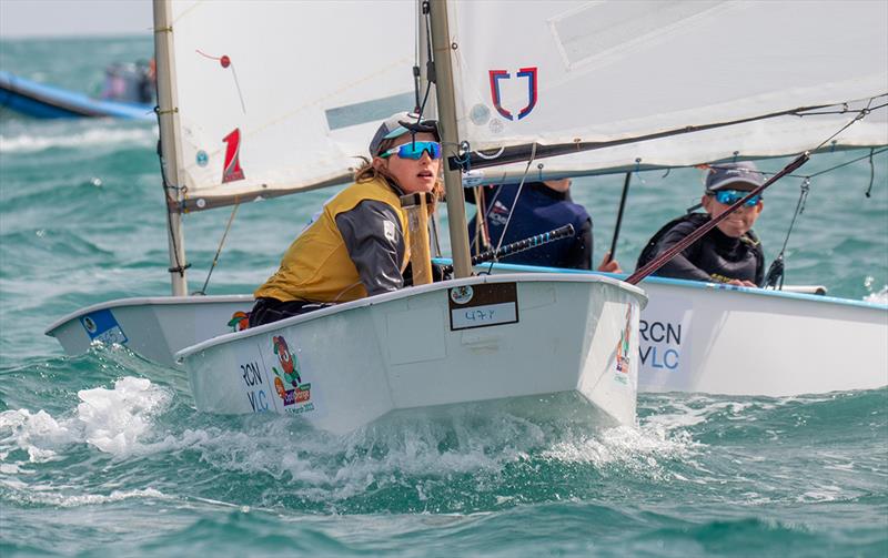 OptiOrange international Optimist class regatta, final day photo copyright Pep Portas / RCNV taken at Real Club Nautico Valencia and featuring the Optimist class