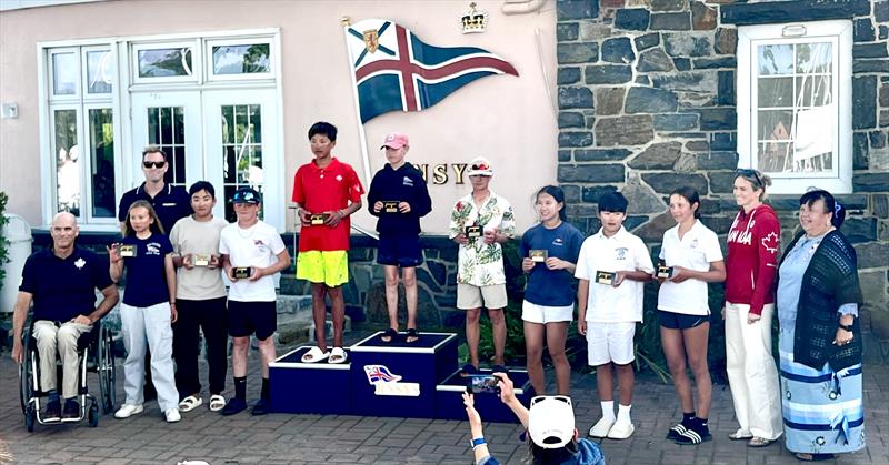2025 Optimist Canadian National Championship prize giving photo copyright A.J. Keilty taken at Royal Nova Scotia Yacht Squadron and featuring the Optimist class