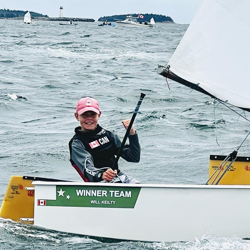 Will Keilty wins the 2025 Optimist Canadian National Championship photo copyright A.J. Keilty taken at Royal Nova Scotia Yacht Squadron and featuring the Optimist class