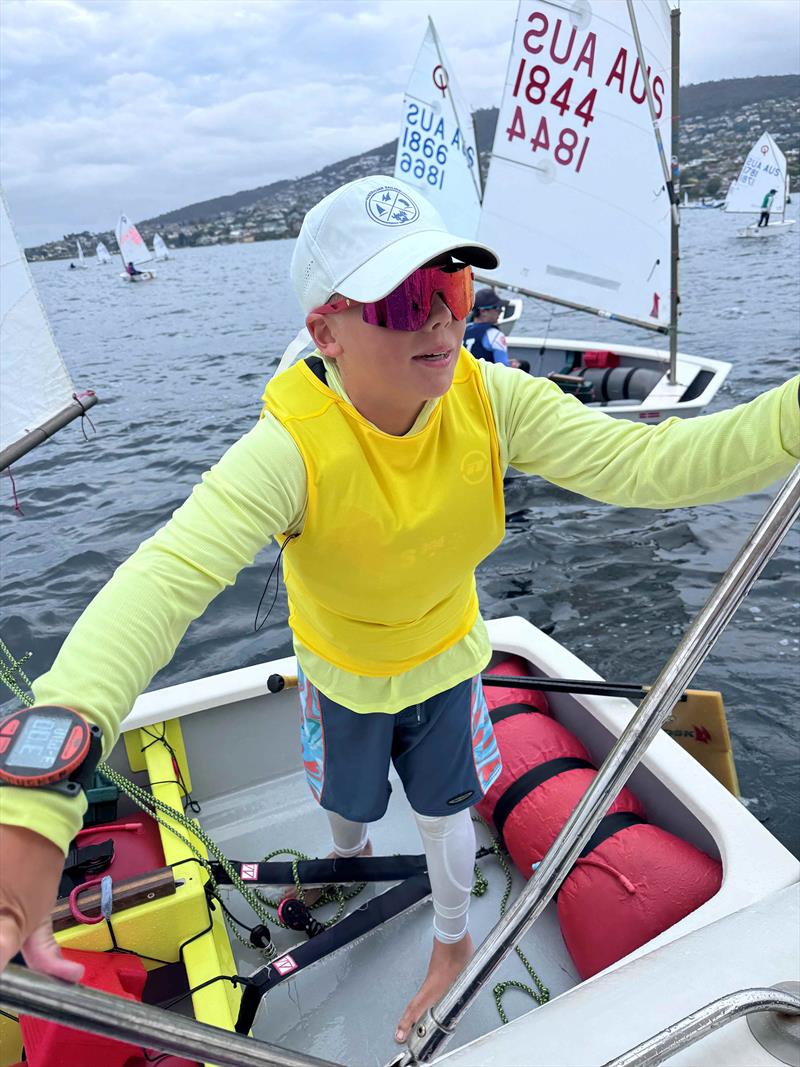 Seb Tucker from New South Wales is hoping to sail Tuckerbox to victory in the Open Fleet - 2026 Musto Australian Optimist Dinghy Championship - photo © Jane Austin