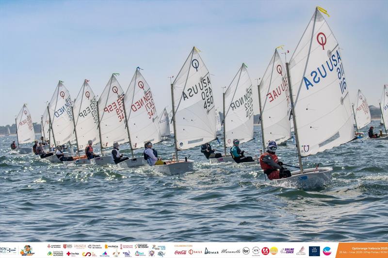 Optiorange Regatta 2026 day 2 photo copyright Pep Portas / RCNV taken at Real Club Nautico Valencia and featuring the Optimist class