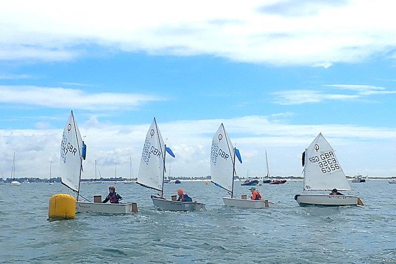Gybe mark action - Red Ribbon Regatta at Hayling Island - photo © Melvyn Cooper