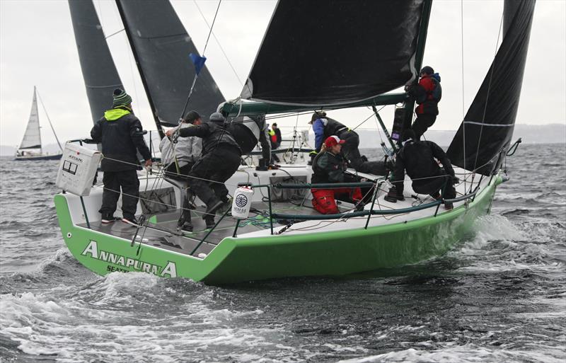 Annapurna works their upwind game at the Seattle Yacht Club's annual Grand Prix Regatta photo copyright Jan Anderson (janpix.smugmug.com/) taken at Seattle Yacht Club and featuring the ORC class