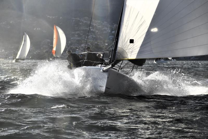 Assagai (Chris Sheehan) is leading Division 2 on ORC in the Banjo's Shoreline Crown Series Bellerive Regatta photo copyright Jane Austin taken at Bellerive Yacht Club and featuring the ORC class