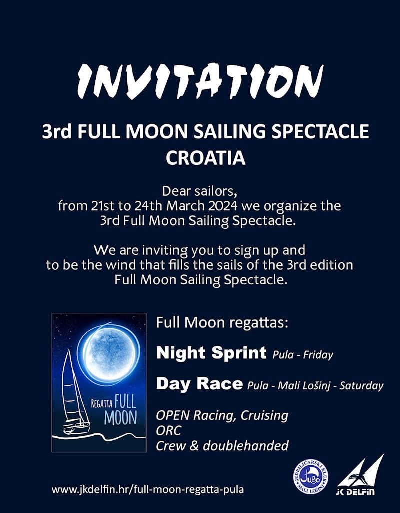 Full Moon Sailing Spectacle Croatia photo copyright JK Delfin taken at Jedrilicarski klub Delfin Pula and featuring the ORC class