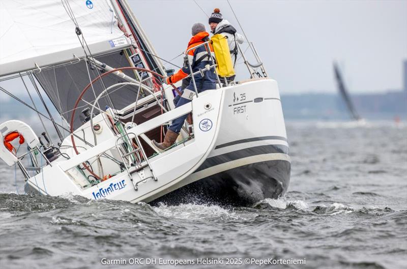 LaChapelle (FIN) - First 35 sailed by Joonas Päivärinta and Jaakko Perimaa - Long Offshore Race - Garmin ORC DH European Championship Helsinki 2025  photo copyright Pepe Korteniemi taken at Helsingfors Segelklubb and featuring the ORC class