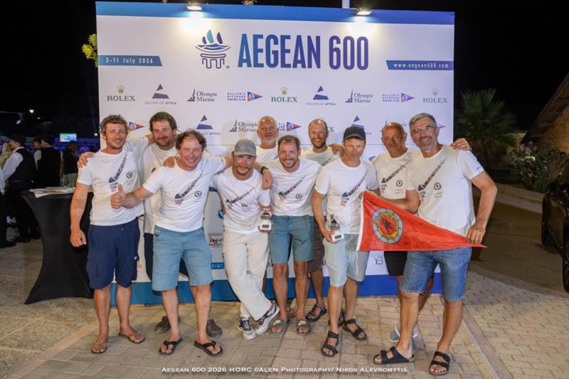 Maks Vrecko and his team on KARPO IDRIJA (SLO) show their enthusiasm at winning the ORC Two class - photo © Nikos Alevromytis / Alen Photography