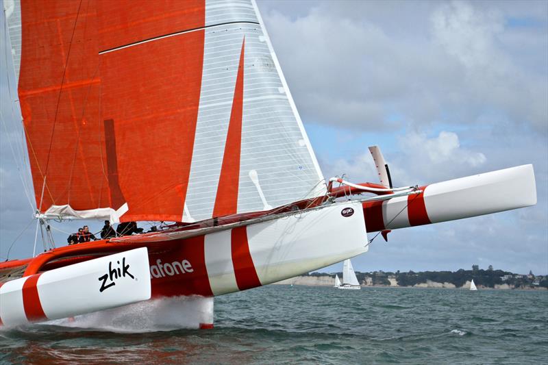 Simon Hull's Frank Racing about to go into orbit in the 2015 PIC Coastal Classic - photo © Richard Gladwell - Sail-World.com/nz