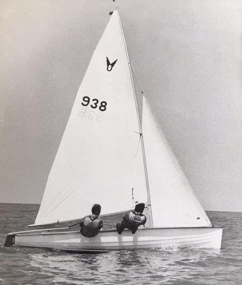 Tony Blachford (left) and crew Brent Strickland in one of their early Ospreys photo copyright Blachford Family taken at  and featuring the Osprey class