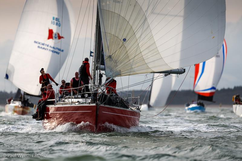 Ross Applebey's Oyster 48 Scarlet Oyster - RORC Salcombe Gin Castle Rock Race photo copyright Paul Wyeth / RORC taken at Royal Ocean Racing Club and featuring the Oyster class