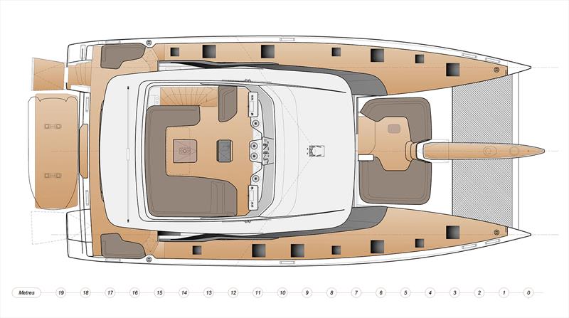 Oyster C60 - Flybridge arrangement - photo © Oyster Yachts