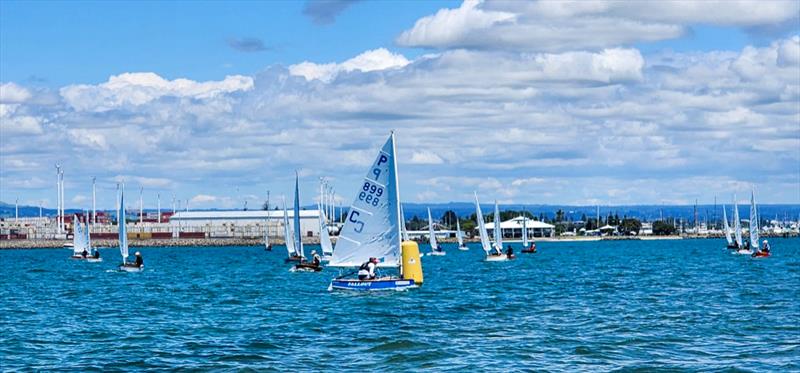 Mila Blundell leading Race 1 -  P class - 2024 Tauranga Cup, January 7, 2024, Tauranga - photo © Gary Smith