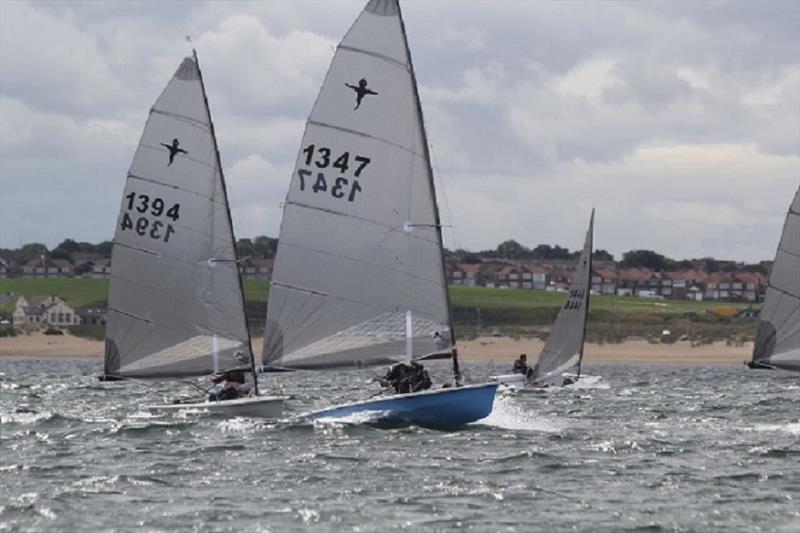 High speed Phantoms off Shields beach at their National Championships photo copyright Jason Riby taken at South Shields Sailing Club and featuring the Phantom class