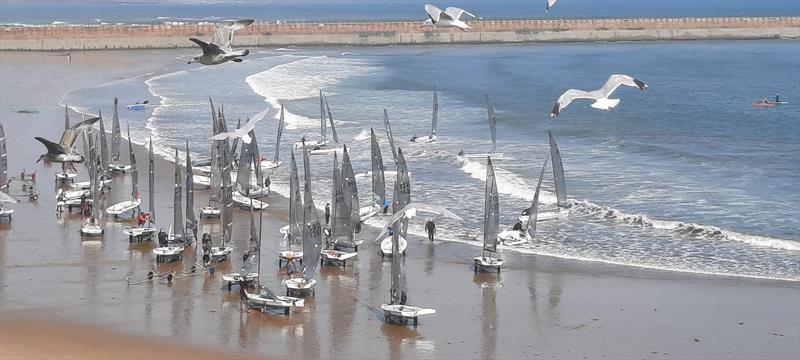 Launching on day 1 of the Allen Phantom Nationals at Sunderland photo copyright Dave Scrimger taken at Sunderland Yacht Club and featuring the Phantom class