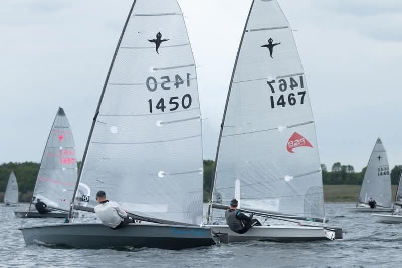 Sam Coxon leads Ben Hawkes during the 2026 Phantom Inlands at Grafham Water - photo © Paul Sanwell / OPP