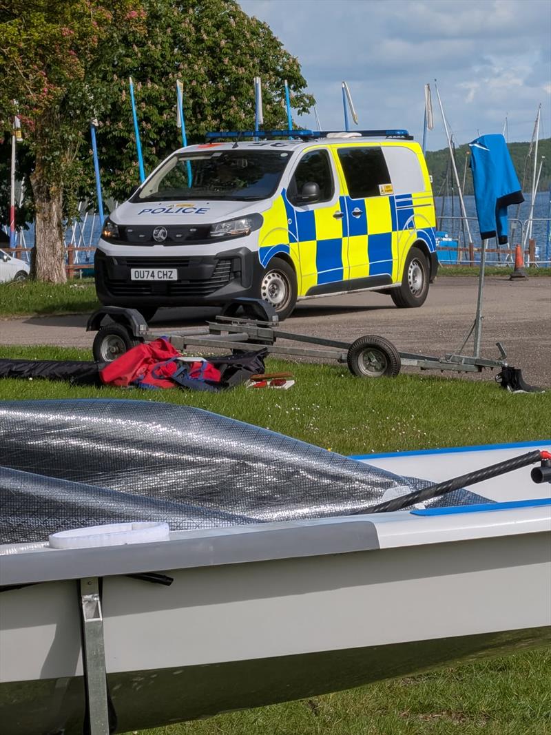 A vist from the local police during the 2026 Phantom Inlands at Grafham Water - photo © Nick Throp