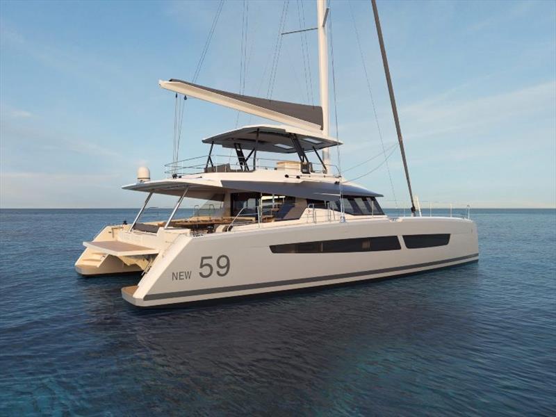 Fountaine Pajot's New 59 photo copyright Multihull Solutions taken at  and featuring the Power boat class