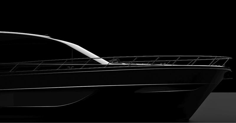 Is that a slight reverse sheer in the new S75 coming in 2022? - photo © Maritimo