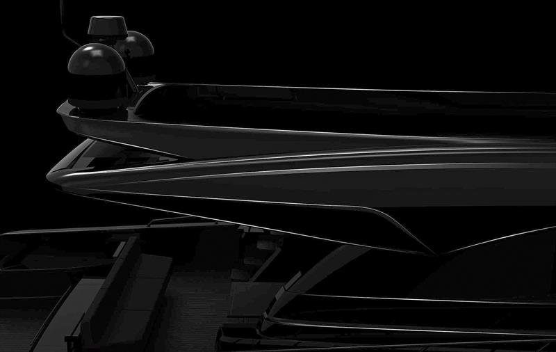 Slightly raised and aggressively raked targa bar indicates a continuation of the trend to offer something more with the S Line craft - New S75 coming in 2022 - photo © Maritimo