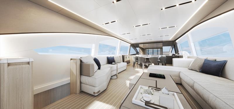 Gladiator 961 Speed - Main saloon - photo © Canados Yachts