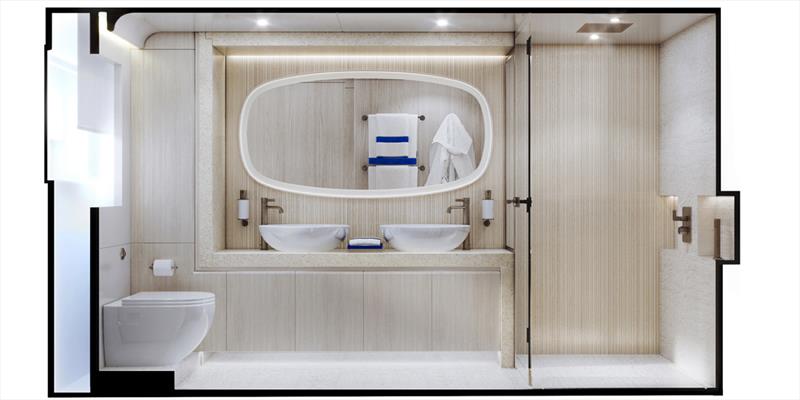 Gladiator 961 Speed - Master bath - photo © Canados Yachts