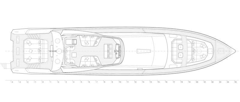 Fore and aft decks - Gladiator 961 Speed - photo © Canados Yachts