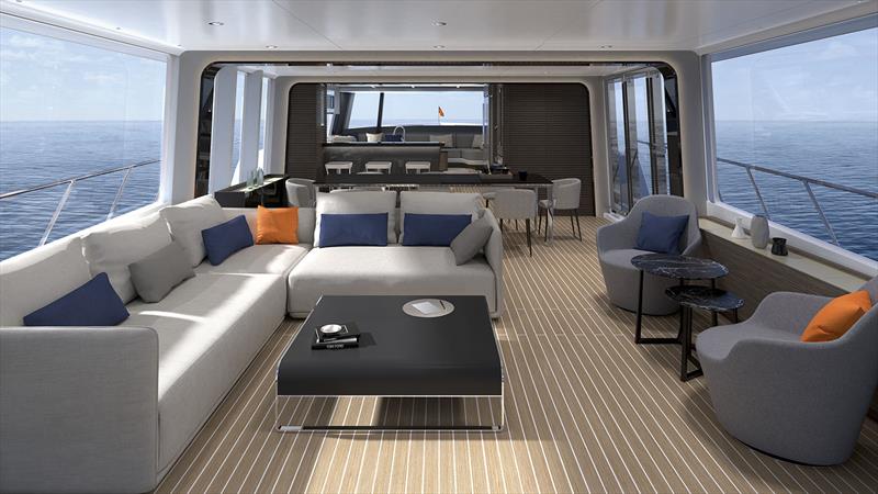 CLX96 SAV - Salon - photo © CL Yachts