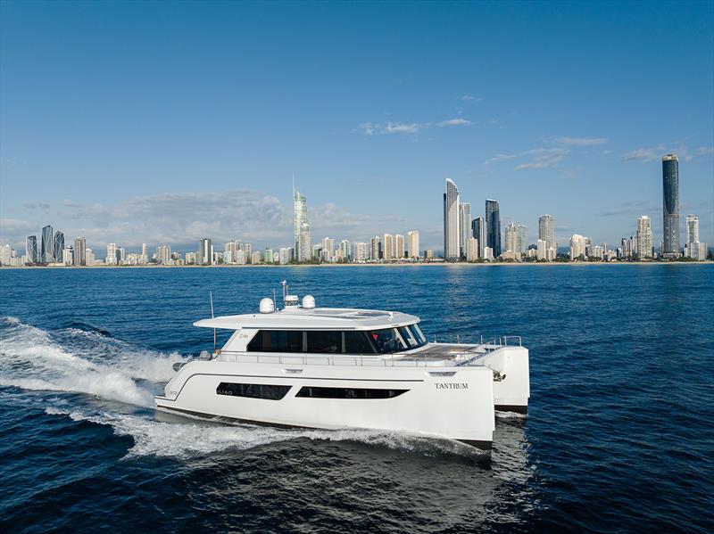 Steaming along at the fast cruise of 18 knots - ILIAD 53S photo copyright ILIAD Catamarans taken at  and featuring the Power boat class