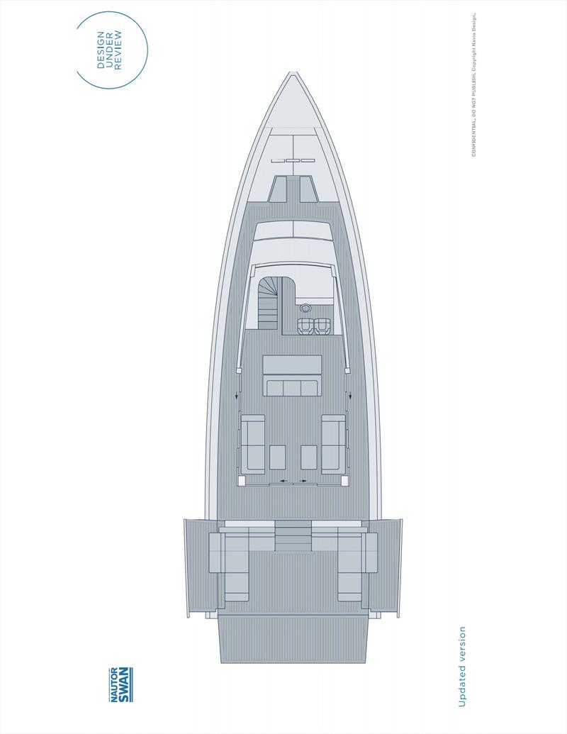 Swan Arrow - main deck photo copyright Nautor's Swan taken at  and featuring the Power boat class