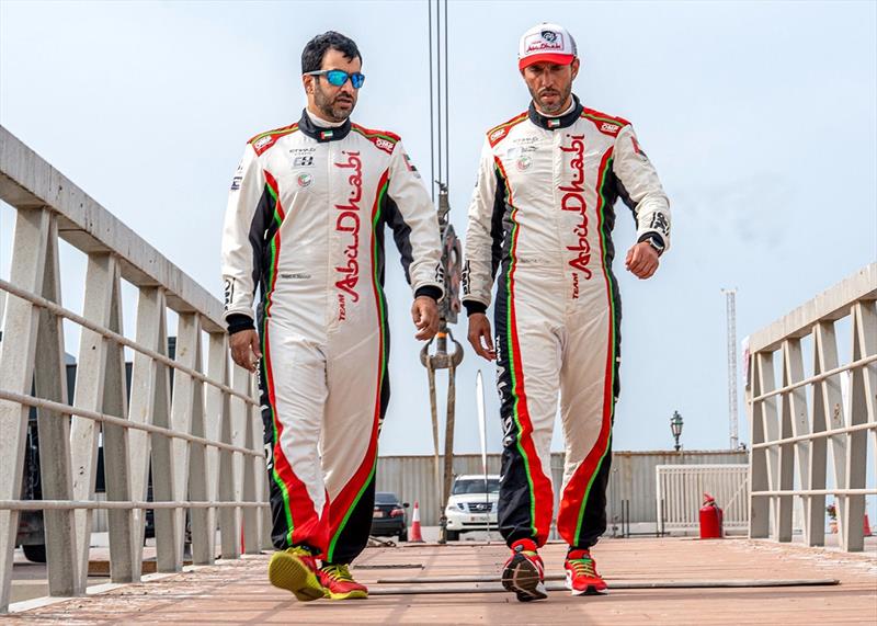 Team Abu Dhabi's Rashed Al Tayer (right) and Majed Al Mansoori photo copyright Narayana Marar taken at  and featuring the Power boat class