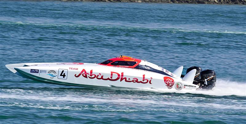 Shaun Torrente, Faleh Al Mansoori back in action in Class 3 action together in Khor Kaffan photo copyright Narayana Marar taken at  and featuring the Power boat class