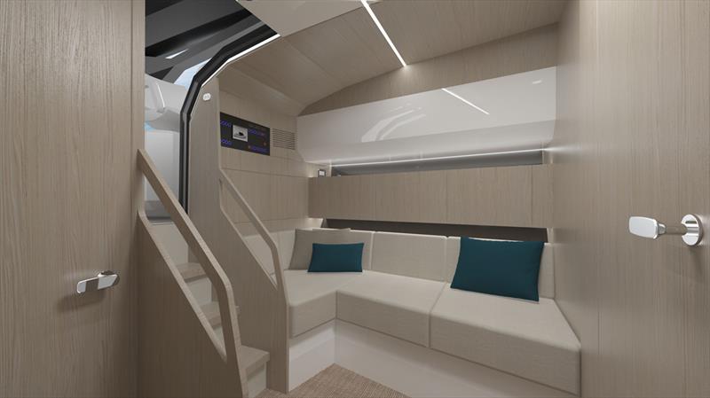 Santasevera 52 - living room photo copyright Santasevera taken at  and featuring the Power boat class