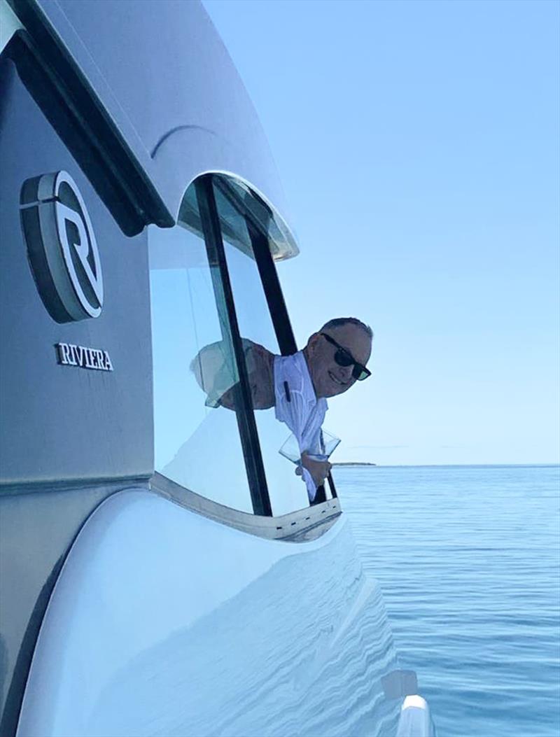 Peekaboo! photo copyright Riviera Australia taken at  and featuring the Power boat class