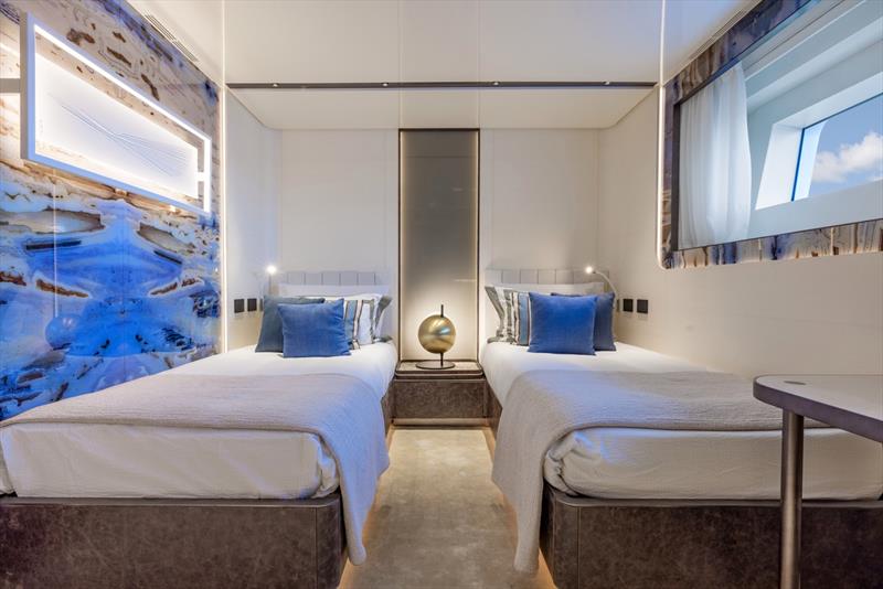 Columbus Atlantique 47m M/Y Acqua Chiara - Guest room - photo © Giovanni Malgarini