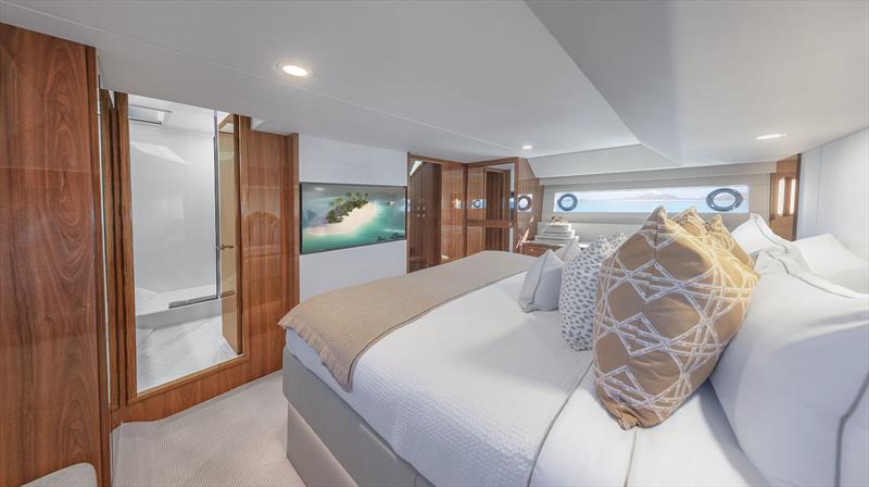 Maritimo M50 highlighting great access to the bathroom photo copyright Maritimo taken at  and featuring the Power boat class