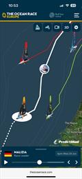 The Ocean Rce Tracker Mobile - Predictwind - The Ocean Race - July 2025 © Predictwind