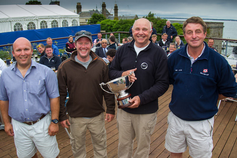 Peter Morton's team on Bullit win the Coutts Quarter Ton Cup photo copyright Paul Wyeth / www.pwpictures.com taken at  and featuring the Quarter Tonner class