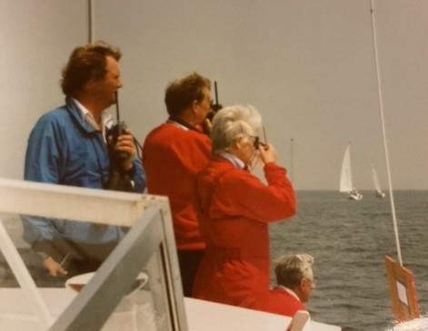 Tony Blachford (left) running another event for the Royal Lymington YC - photo © Blachford Family