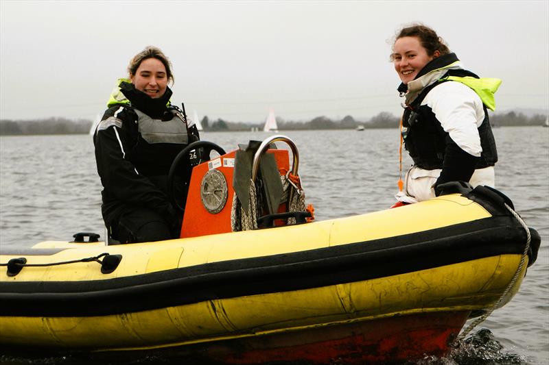 ILCA Women's Coaching Programme back at Queen Mary photo copyright Davis Ellis taken at Queen Mary Sailing Club and featuring the Race Committee class