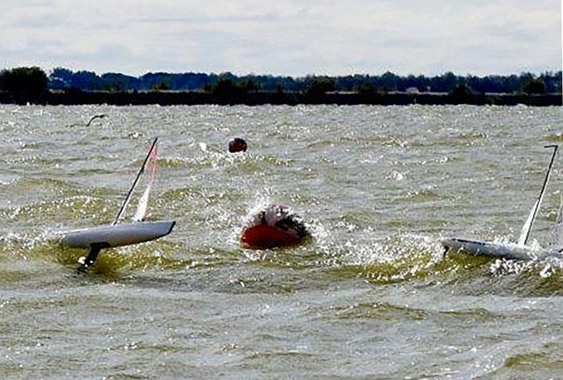 Dragonforce 65 (DF65) - Foiling maybe? World Championships in Italy photo copyright Phil Burgess taken at  and featuring the Radio Sailing class