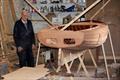 Veteran boatbuilder Clifford Adams, who died in May 2023, aged 98, was still building Redwing sailing dinghies near the river in East Looe, well into his nineties  © Neil Richardson