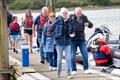 Happy visitors on the pontoon after a cruise round the estuary aboard 'Alicat' - Solway YC Open Day &copy; Margaret Purkis