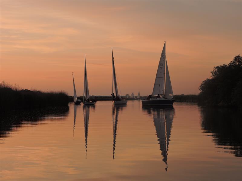 Three Rivers Race photo copyright Holly Hancock taken at Horning Sailing Club and featuring the River Cruiser class