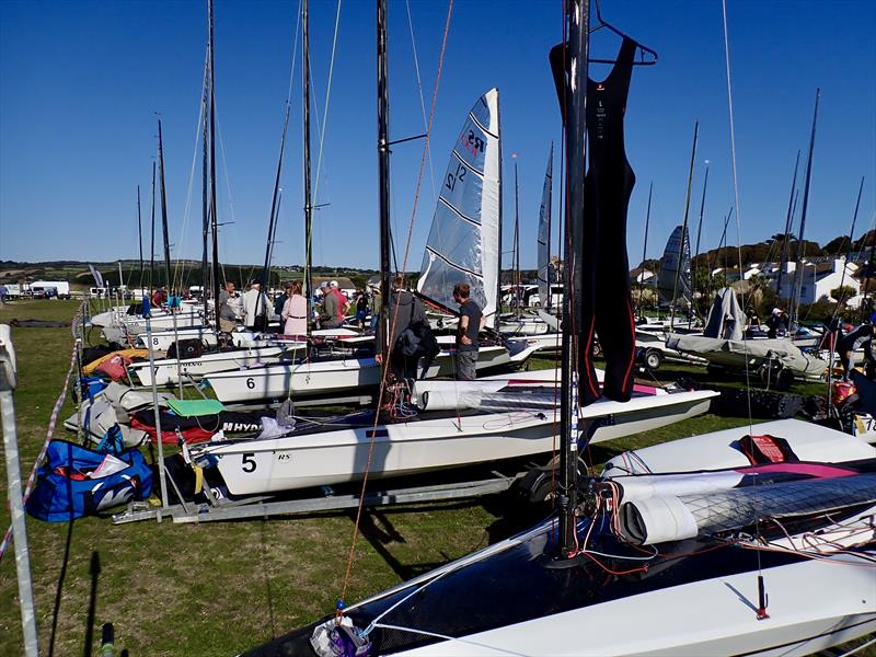 No wind on day 1 of the Noble Marine RS100 Nationals at Mount's Bay - photo © David Smart
