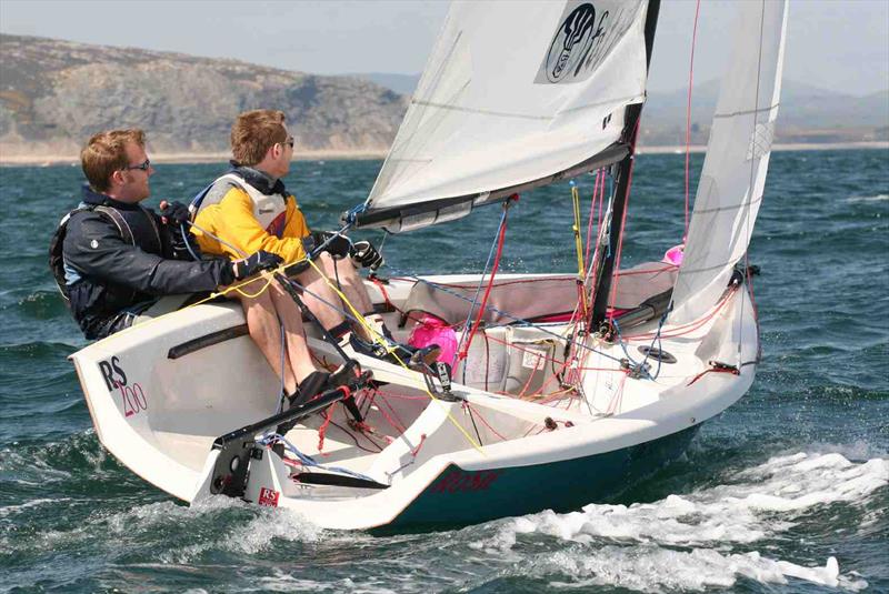 Jonny Harrison sailing 477 at Abersoch in around 2006 photo copyright Harrison family taken at South Caernarvonshire Yacht Club and featuring the RS200 class