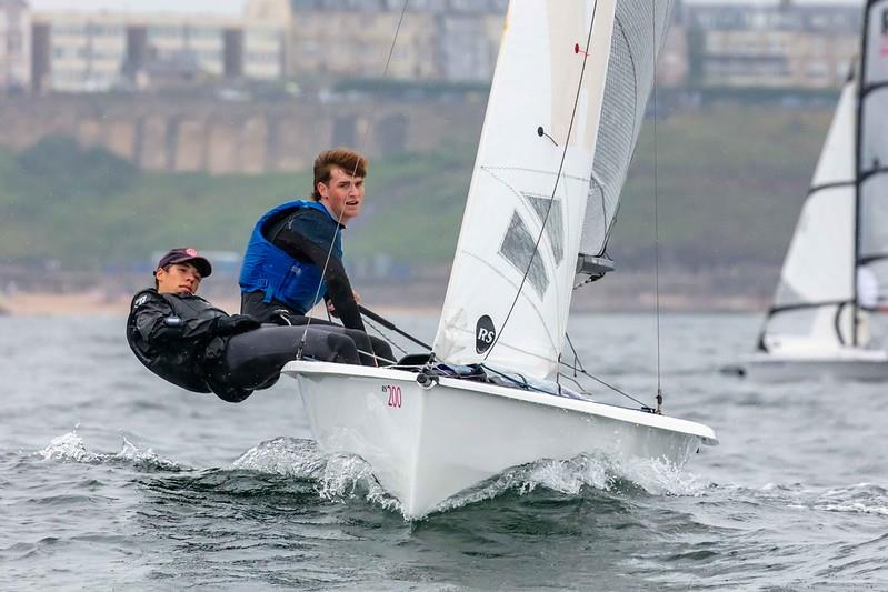 Crew doing all the work, as usual  photo copyright Tim Olin / www.olinphoto.co.uk taken at Tynemouth Sailing Club and featuring the RS200 class