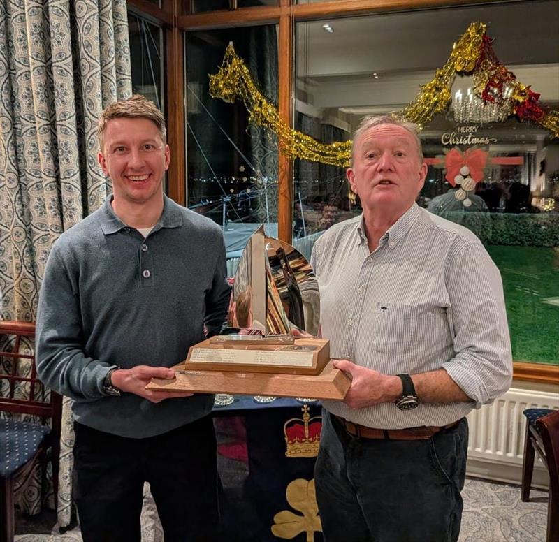 Rockshore / Bosun Bob's RS400 Winter Series at the Royal North of Ireland Yacht Club prize giving - Liam and Rick - photo © Rose White