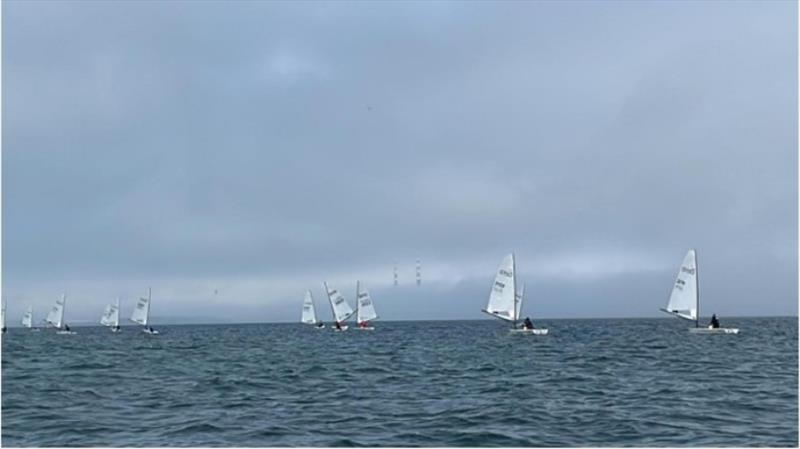 Fleet sailing downwind, Irish RS Aero Nationals 2023 - photo © Thomas Chaix